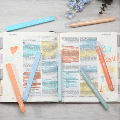 Mr. Pen- Aesthetic Highlighters and Gel Highlighters, 8 Pack | Pastel Color Bible Highlighter No Bleed, No Bleed Highlighter for Bibles, Fast Dry for Bible Journaling, Planner