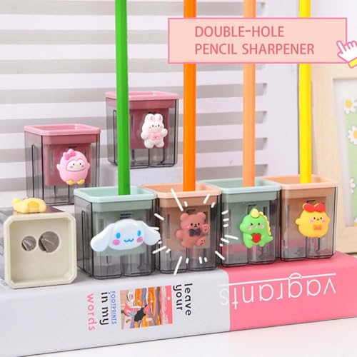2PCS Pencil Sharpener, 2PCS Pencil Sharpener, Lip Liner Sharpener, sharpened Pencil, Children's Pencil, Office Supplies, School Supplies, School Halloween Gifts, Christmas Gifts (Little Dog) - style: Little Dog