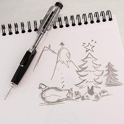Pentel Twist-Erase Click Mechanical Pencil, (0.5mm), Assorted Barrels, 2 Eraser Refills and Lead, Color May Vary, Pack of 2 (PD275TLEBP2)
