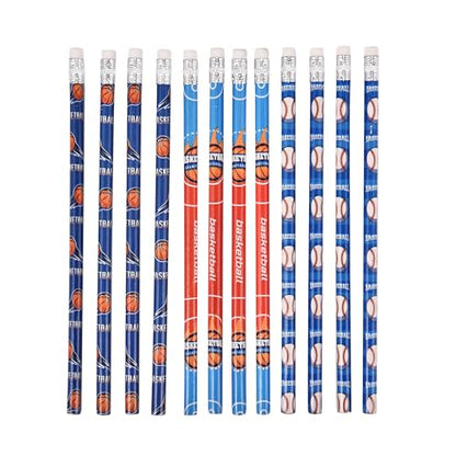 72PCS Corlorful Wooden Football Pattern Cased Pencils for Kids Bulk with Erasers, Fun Cute for School,Drawing,Gift (pattern, 72) - style: pattern