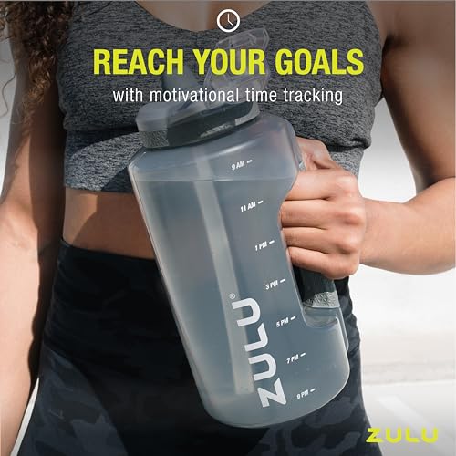 Goals Half Gallon Water Bottle with Straw - color: Aquaviva, size: 64 Ounces