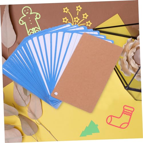 OSALADI Lined Flash Cards of Blank Index Cards with Binder Rings Water Resistant for DIY Notes Home Office School Use Easy to Carry