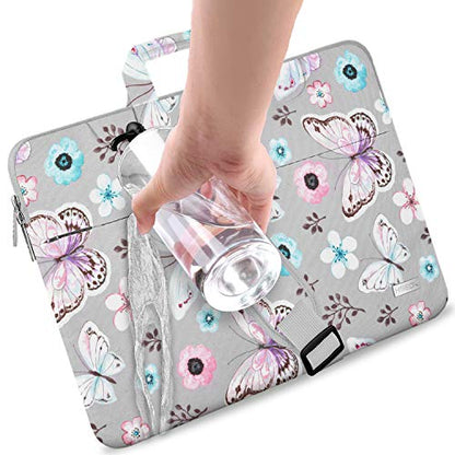 Hseok Laptop Shoulder Bag 13 13.3 14 Inch Case Compatible with MacBook Pro/Neo 14" M5/M4/M3/M2/M1,Mac Air/pro/Neo 13" and Most 13 13.3 14 Notebooks,Spill-Resistant Briefcase,Butterfly - color: Butterfly, size: 13-13.5 inch