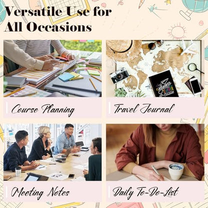 LRVSYUIN Teacher Spiral Notebooks, Teacher Journal for Back to School Classroom Supplies, Teachers Appreciation Gift for Graduation Retirement (B05) - style: The Influence of Great Teacher