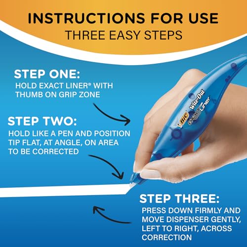 BIC® Wite-Out® Exact Liner® Correction Tape, White, 236"