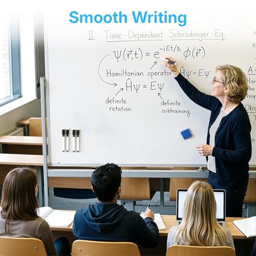 OWLKELA 20 Pcs Black Magnetic Dry Erase Markers with Eraser, Fine Tip Whiteboard Markers, Low Odor Dry Erase Set, White Board Markers for Office, Home, Classroom - size: 20 pieces