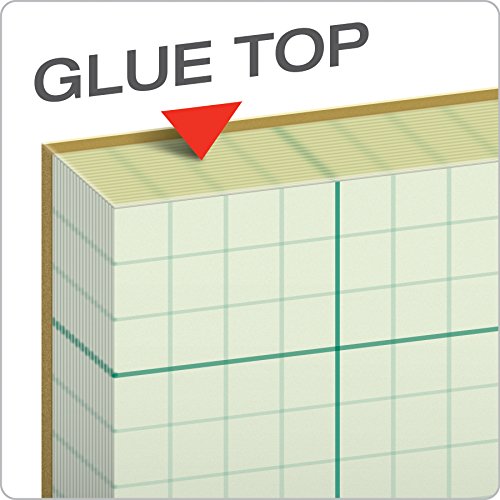 TOPS Engineering Computation Pad, 3-Hole Punched, 8.5 x 11 Inches, 5 Squares per Inch, 100 Sheets, Green, (35510)