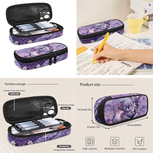 Cute Koala Backpack for Girls Boys Kids Backpack with Lunch Box Water Bottle Pouch and Zipper Pencil Case 4PCS Set Bookbag with Pockets for School 17 inch Large Capacity School Bag Gifts - color: Cute Koala