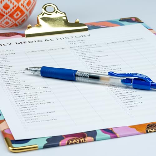 Pilot G2 Premium Refillable and Retractable Rolling Ball Gel Pens, Ultra Fine Point, Gel Ink Pens, 0.38mm, Blue Ink, 12-Pack - color: Blue Ink, size: 12 Count (Pack of 1)