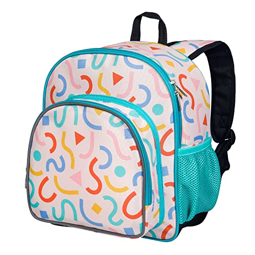 Wildkin 12 Inch Toddler Backpack for Kids, Confetti Peach | Ages 3-7, lightweight toddler backpack for daycare, preschool, and travel - color: Confetti Peach
