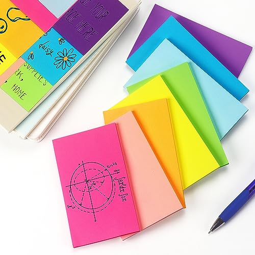 Winner Aura Sticky Notes 3x5 inch Bright Colors Self-Stick Pads 8 Packs 400 Sheets - color: 3x5 in 8 Pads