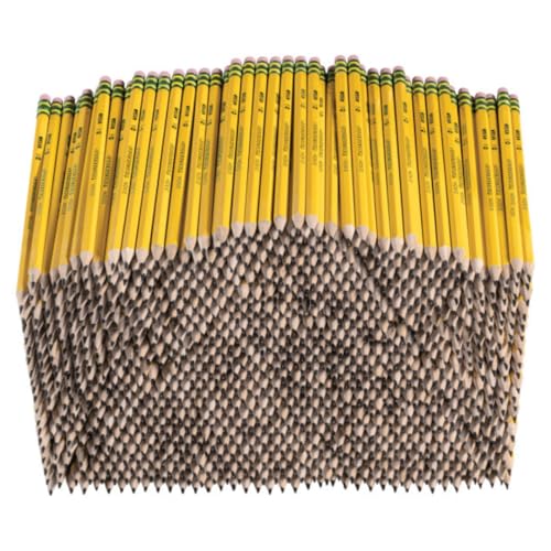 Ticonderoga Wood-Cased Pencils, Pre-Sharpened, 1000/Box, 2 Boxes | 2 HB Soft, Yellow, 2000 Pencils Total, X13100 - size: 1 Count (Pack of 2000)