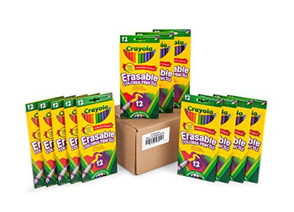 Crayola Erasable Colored Pencils, School Supplies, 12 Pack of 12 Count