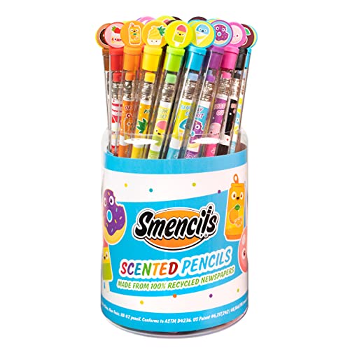 Graphite Smencils Cylinder - HB #2 Scented Pencils, 50 Count, Gifts for Kids, Party Favors, Classroom Rewards - color: Original