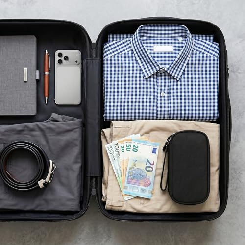 Airkit Electronics Organizer Travel Case Waterproof Double Layers All-in-One Storage Bag Tech Pouch Accessories Travel Essential for Phone Airpods Cables USB Flash Drive Black
