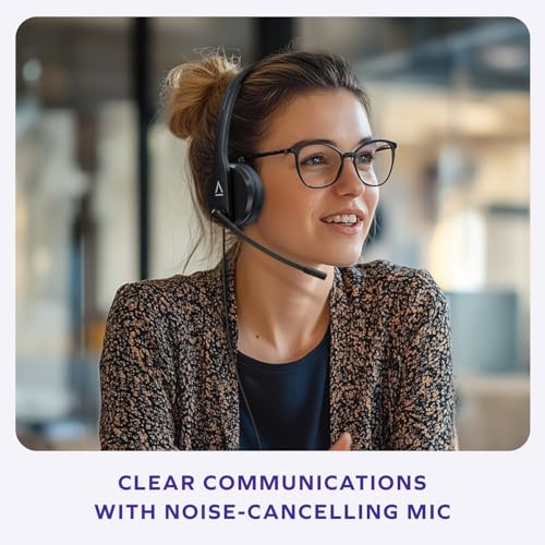 Creative HS-230 USB & 3.5 mm On-Ear Headset with Noise-Cancelling Mic, Inline Mic Mute/Volume Control, Plug-and-Play for Video Calls