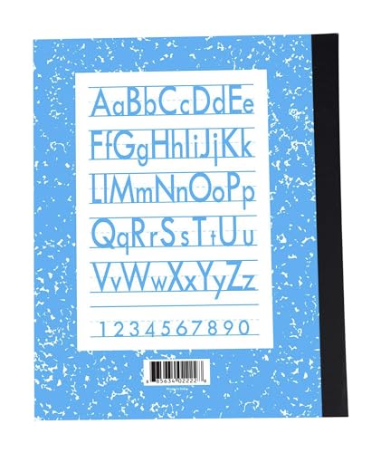 School Smart Skip-A-Line Ruled Composition Book, Grade 2, Blue, 100 Pages - 085301 - size: 50 Sheets/100 Pages - Grade 2