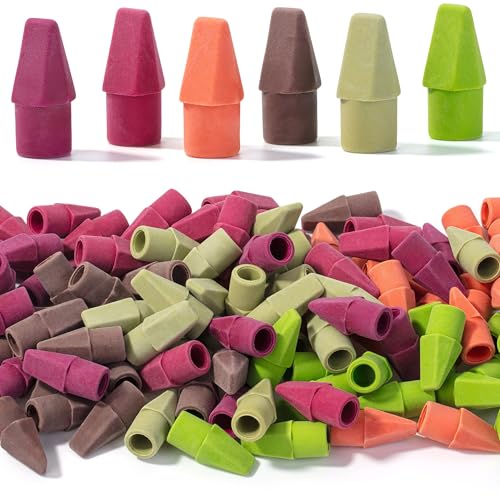 Mr. Pen- Pencil Erasers Toppers, 120 Pack, Late Harvest Color Scheme | Latex Free, No Smudge, Mr Pen Erasers for Pencils - color: Late Harvest, size: 120 Pack