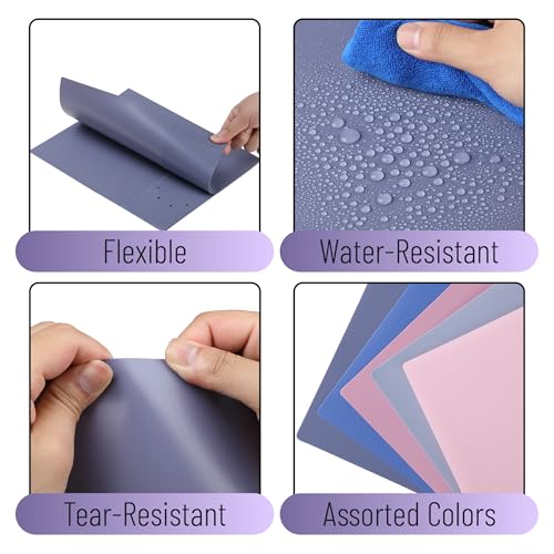 Mr. Pen- Plastic Folders with Pockets, 5 pcs | Aesthetic File Folder with Business Card Slot, 2-Pocket Folder, Back to School, Office, Filing Supplies - color: Lavender Twilight Colors, size: 5 Pack
