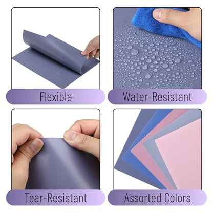 Mr. Pen- Plastic Folders with Pockets, 5 pcs | Aesthetic File Folder with Business Card Slot, 2-Pocket Folder, Back to School, Office, Filing Supplies - color: Lavender Twilight Colors, size: 5 Pack