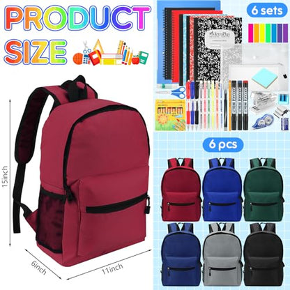 Gilprop 402 Pcs Christmas Gifts Bulk Back to School Supplies, 6 Set Operation Christmas Gift Backpack & Notebooks Pen Folders for 2026 Elementary Middle High Students 4-12 Grades Essential Bundle