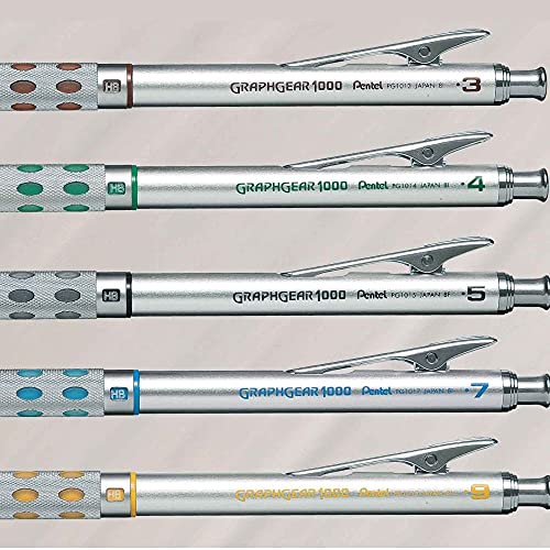 Pentel Graph Gear 1000 Mechanical Drafting Pencil 0.9mm Yellow (PG1019)