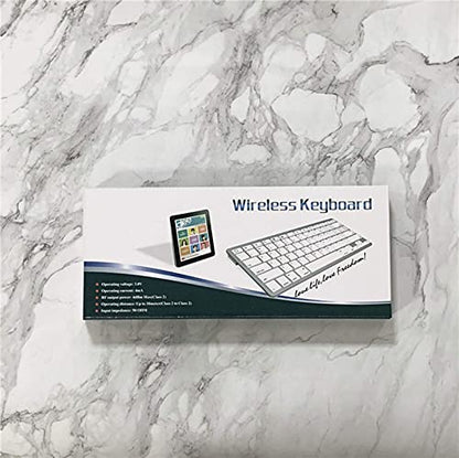 Wireless Arabic Keyboard, Minority Language Ultra Thin Lightweight Silent Bluetooth Keyboards for Laptop/PC/Tablet/Desktop/Smart TV (Arabic) - style: Arabic