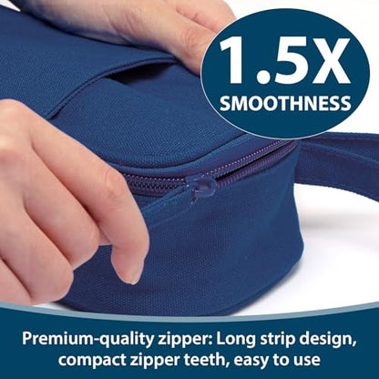 SPACEMATE Pencil Case Pouch Box Bag School Supplies Girls Boys Kids, Cute Preppy Stuff Large Big Capacity Aesthetic Pen Organizer, Back to College Stationary, Midnight Blue, Heavy Duty Canvas, 1800ml - color: Midnight Blue