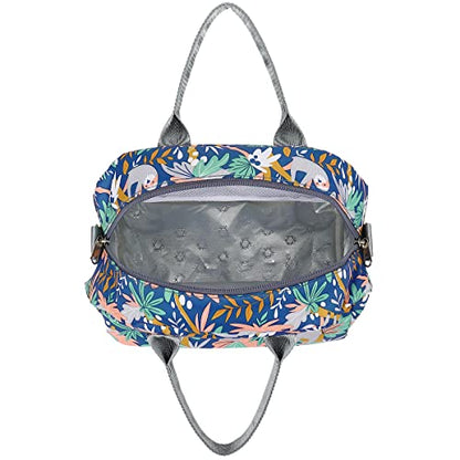FlowFly Insulated Lunch Bag With Shoulder Strap for Women, Men, and Kids, Large and Reusable, Handle, Freezable Work and School Travel Tote and Meal Prep Organizer,Sloth - color: Sloth