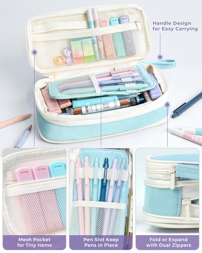 Four Candies 36PCS Mechanical Pencil Set with 624 Lead Refills (Blue) | 0.5mm - 2.0mm Mechanical Pencils, Aesthetic School Supplies for Writing, Drawing, Drafting , Note-Taking & Back to School - color: Blue