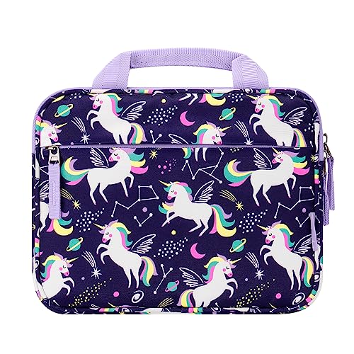 Choco Mocha Kids Tablet Sleeve Bag for Boys & Girls, (10-12.5Inch) - color: Unicorn-purple 10inch, size: 10inch(10.5 x 8.5 x 1.3)