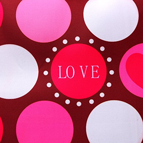 14-Inch Laptop Shoulder Bag Sleeve Case With Handle For 13" 13.3" 14" 14.1" Netbook/Macbook Air Pro (Red Heart) - color: Red Heart