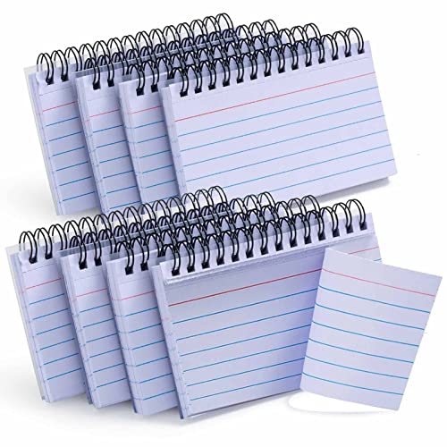 PRIMBEEKS 400 Pcs Premium Index Cards, 3 x 5 Inch White Learning Card, Double-sided Available Note Cards, White Paper Ring Index Card Note Taking Paper for Studying, School, Memory - color: White Index Card, size: 400