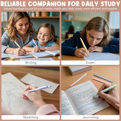 65PCS Aesthetic School Supplies Back to School Supplies Cute Stationary Set | College Essentials Kit with Pencil Case, Pastel Highlighters Gel Pens Mechanical Pencil Set 0.5 0.7 & 2.0mm for Student Girls - color: Green