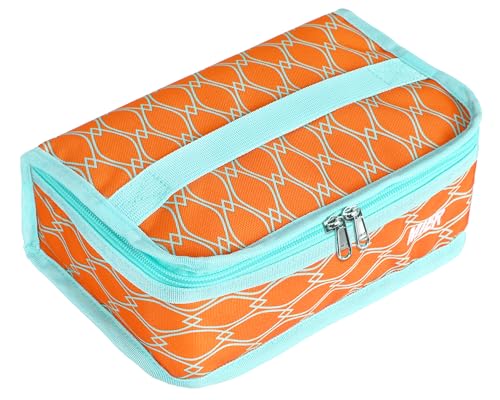 MIER Small Lunch Bag for Kids & Adults Compact Insulated Lunch Box Portable Thermal Mini Cooler for Work School Travel (Orange - color: Mini Orange, size: Mini