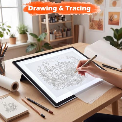 Epakh Tracing Paper 120 Sheets, 12 x 12 Inch Transparent Drawing Paper for Tracing Pads for Pencil Sketching Drawing DIY Crafts Painting Wax Printing Calligraphy Ink Markers - size: 12 x 12 Inch
