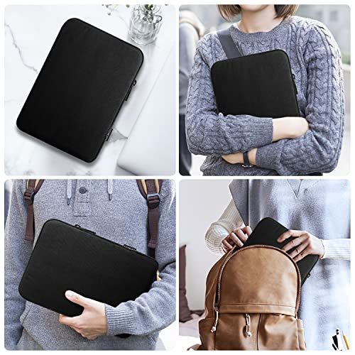 MoKo 7-8 Inch Tablet Sleeve Bag, Polyester Pouch Cover Case Slim Design | Fits iPad Mini (A17 Pro) 8.3" 2024, iPad Mini 6/5/4/3/2/1, Samsung Galaxy Tab S2 8.0, Tab A 8.0, ZenPad Z8s 7.9, Black - color: Black, size: 7-8 inch