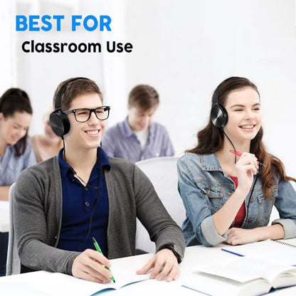 Kids Headphones for School Bulk 2 Pack,Durable Wired Classroom Headphones for Kids,Students,Children Toddler Teen Boys Girls and Adult - size: 2 PACK