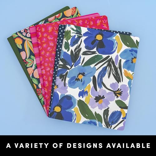PAPERAGE Soft Cover Lined Journal Notebook, 2 Pack, (Bright Cheetah), 100 Pages, Large 7.5 inches x 9.5 inches, College Ruled, Ideal for Note Taking & Travel Journal - color: Bright Cheetah, style: Lined 100pgs (2 Pack)