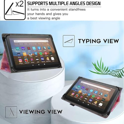 Universal 10 10.1 Inch Android Tablet Case,Slim Folding Stand Cover for All 9"-10.5" Touchscreen Tablet Case with Stylus Pen Holder,Starry Sky 06 - color: Starry Sky 06