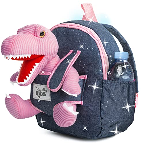 Pink Dinosaur Toys for Kids 5-7, Gifts for 5 Year Old Girls, 4 Year Old Girl Birthday Gift, Toddler Dinosaur Backpack - color: 02 Dinosaur Pink, style: Medium