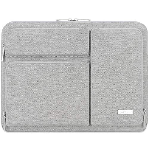 Lacdo 360° Protective Laptop Sleeve Case for 14 inch New MacBook Pro M5 Pro/Max A3426 A3427 (2026), M5/M4/M3/M2/M1 A3434 A3112 A3401 A3185 A2918 A2992, 13.8 inch Surface Laptop 7th Computer Bag, Gray - color: Gray, size: New MacBook Pro 14 Inch