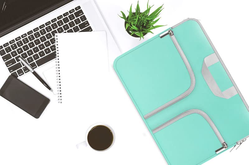 HESTECH Laptop case 14 inch,Chromebook Sleeve Cover,Neoprene Protective Carrying Bag for 14-15.6" HP Asus Acer Samsung Sony Dell XPS Surface Book 15/16 inch MacBook Pro Computer,Green - size: 14"-15-15.4 inch