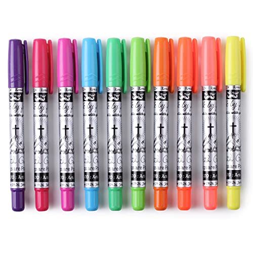 Mr. Pen- No Bleed Gel Highlighters, Assorted Colors, 10 Pack | Bible Highlighters and Pens No Bleed, Bible Markers for Study, Journaling, School Supplies and Accessories