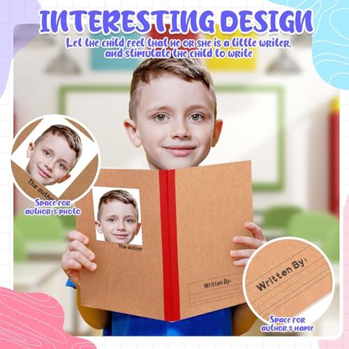 Henoyso 10 Pcs 120 Pages Primary Composition Notebooks K-2, Primary Journal Grades K-2, Writing Journal Practice Notebook for Kids in Preschool, Kindergarten, Back to School Supplies (Rainbow) - color: Rainbow