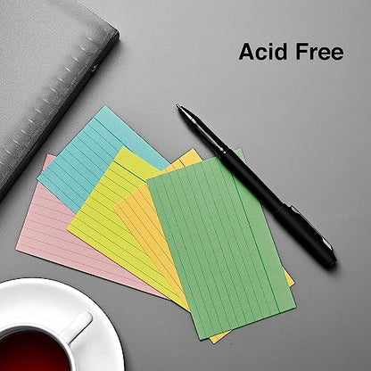 Staples Ruled 3 X 5 Index Cards, Assorted Pastel, 300/Pack