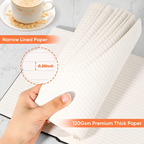 Huhuhero Hardcover Lined Journal, College Ruled Writing Notebook | 120Gsm Thick Paper Work Notebooks for Women Men, 5.25"×8.25", Office & School Writing Supplies (1, Green) - color: Green