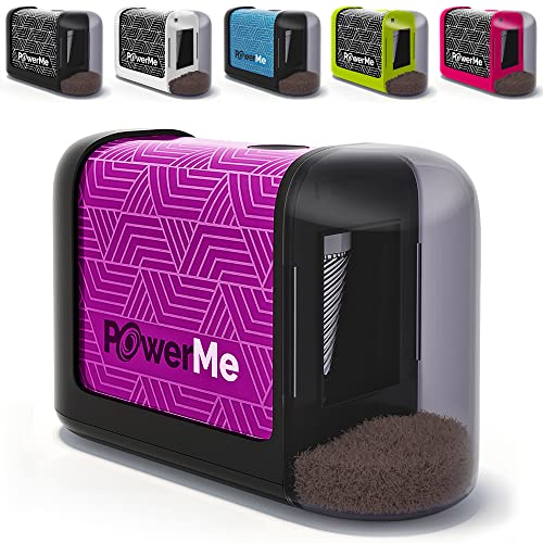 Battery-Operated Electric Pencil Sharpener for Kids, School, Home, Office - for No. 2 Pencils and Colored Pencils - color: Purple