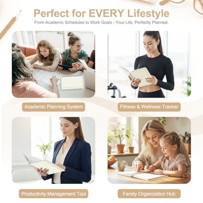 Planner 2026-2027, Weekly and Monthly Academic Year Calendar Planner, July 2026 - June 2027, Daily Agenda Book for Office School Supplies, A5(6.3'' x 8.5'') - color: C-Beige, size: 6.3"x8.5"(Jul 2026-Jun 2027)