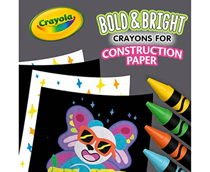 Crayola Construction Paper Crayons, School & Art Supplies, 24 Count, Assorted Co